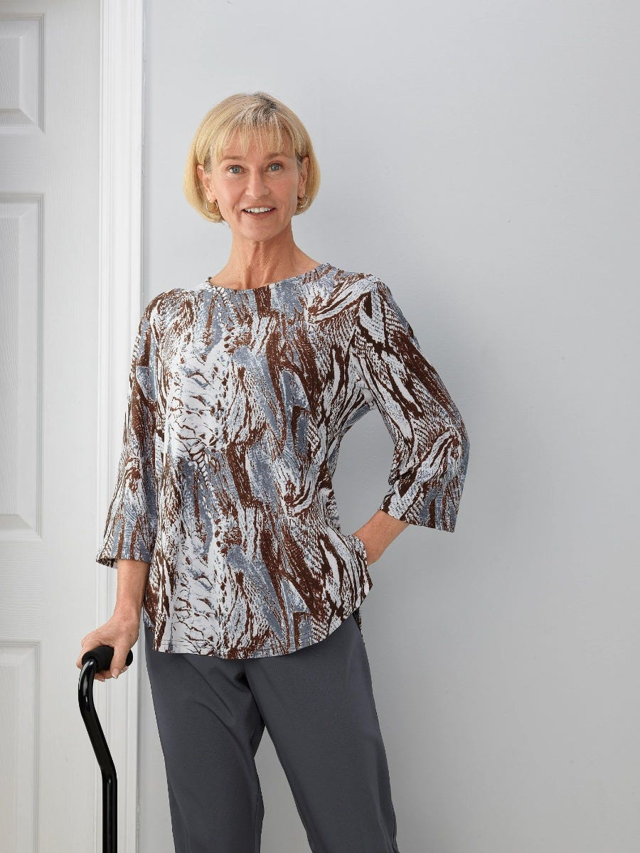 Women's Open Back High-Low Top - Silverts 25