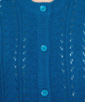 Women's Button Front Crochet Pointelle Cardigan with Pockets - Silverts 12