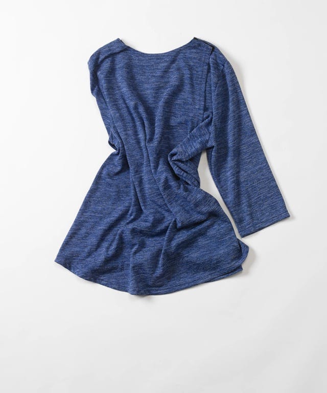 Women's Open Back 3/4 Sleeve Soft Top - Clearance - Silverts 4