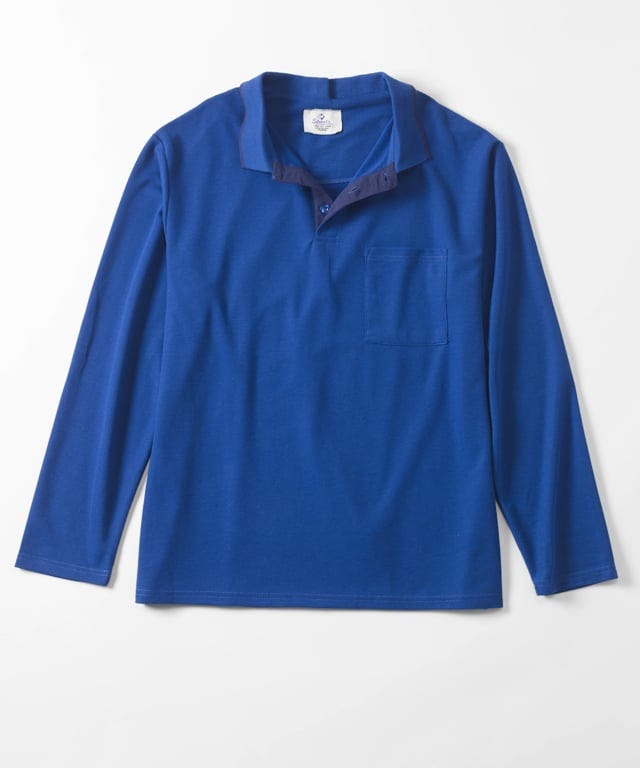 Men's Adaptive Open Back Polo Shirt with Long Sleeves - Clearance - Silverts 4