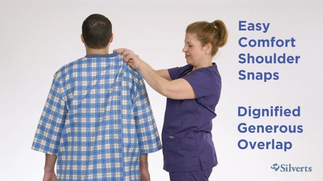 Poly-Cotton Hospital Gowns for Men - Clearance - Silverts 4