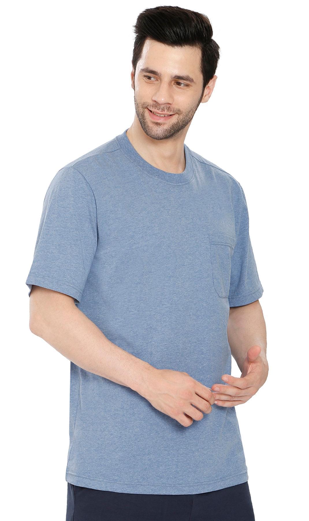 Men's Heavyweight Short Sleeve Crew Neck with Pocket T-Shirt - Silverts 8