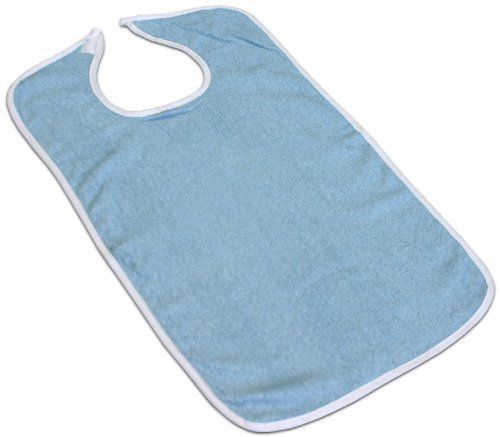 3-Pack 100% Cotton Terry Adult Bib - Silverts 3