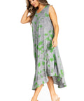 Sakkas Starlight Fourth Women's Tie Dye Caftan Tank Dress/Cover Up  Beach Kaftan