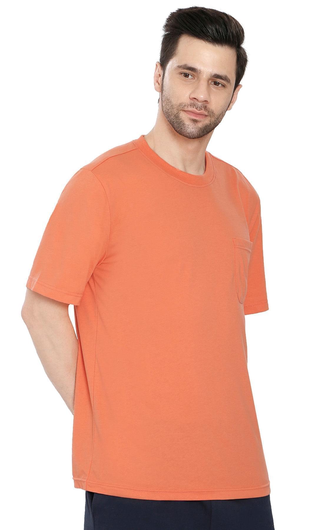 Men's Heavyweight Short Sleeve Crew Neck with Pocket T-Shirt - Silverts 22