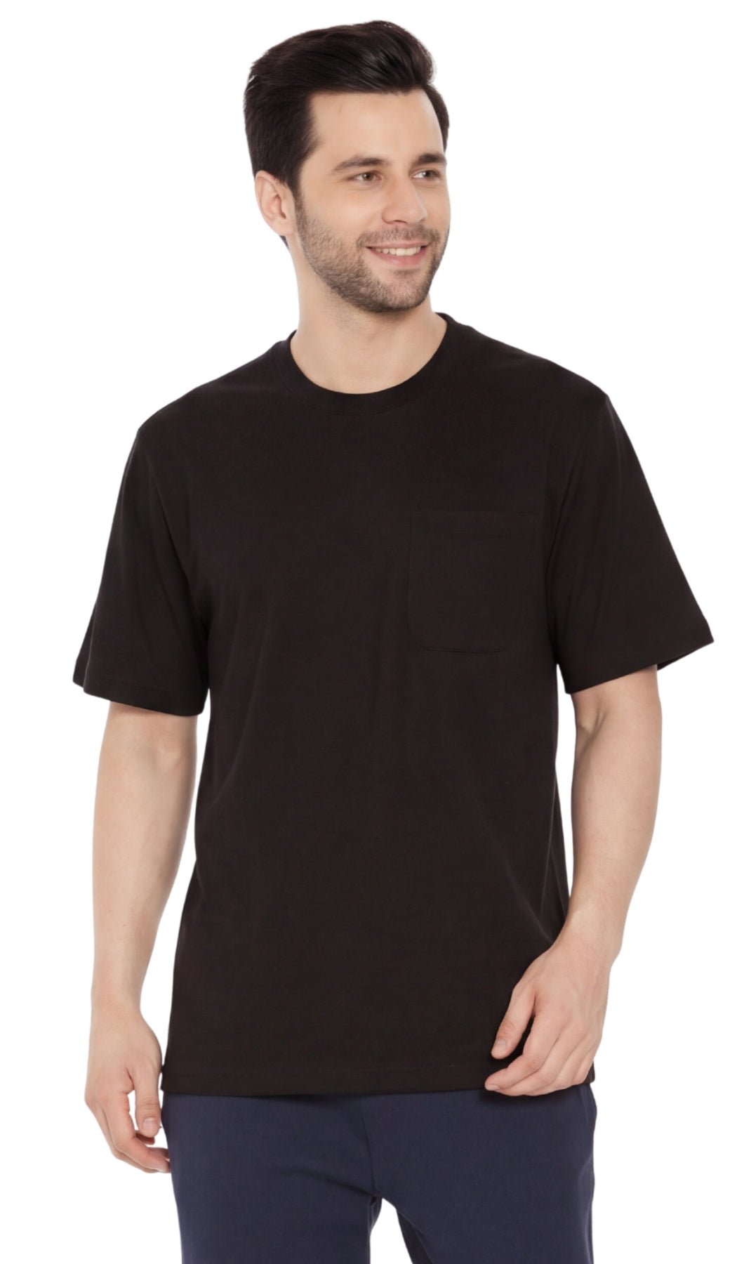 Men's Heavyweight Short Sleeve Crew Neck with Pocket T-Shirt - Silverts 25