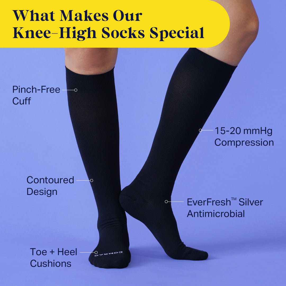 Knee-High Compression Socks - Solid - Silverts 3