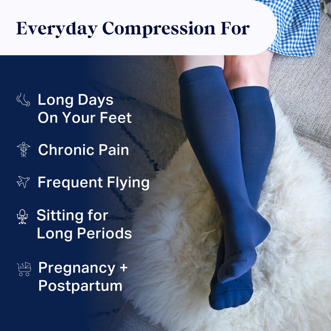 Knee-High Compression Socks - Solid - Silverts 6