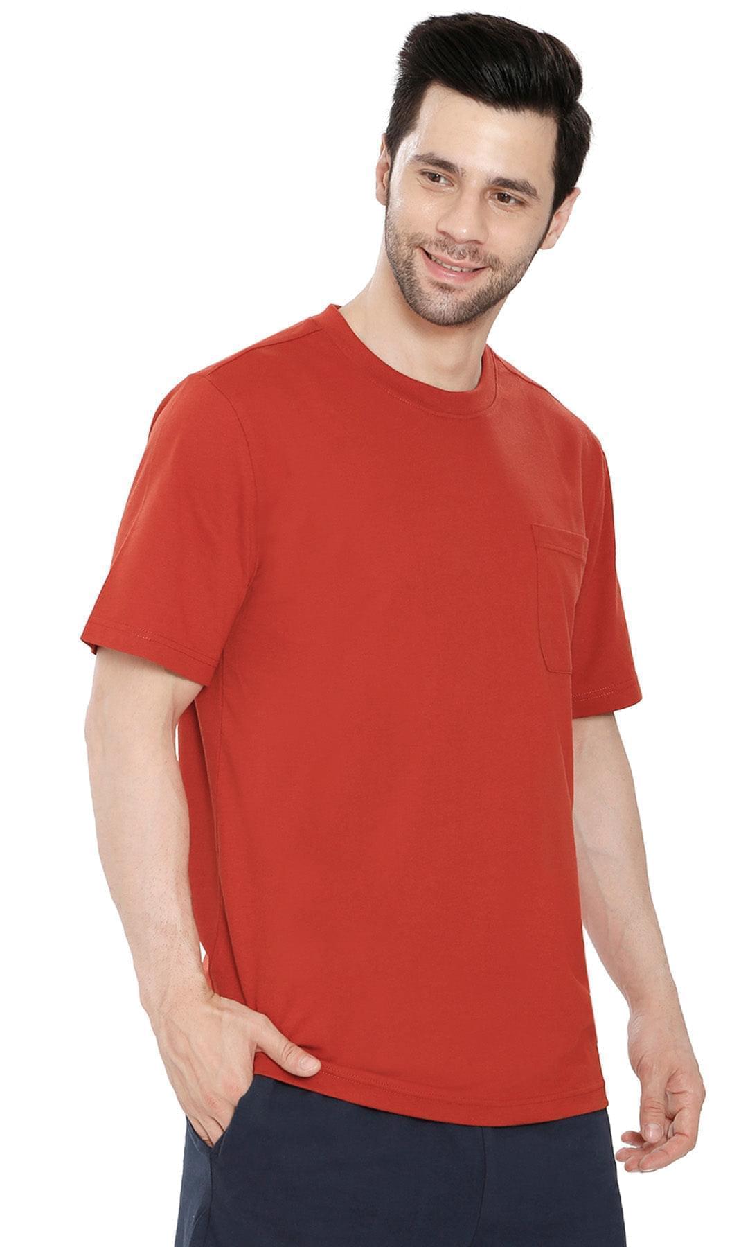 Men's Heavyweight Short Sleeve Crew Neck with Pocket T-Shirt - Silverts 12
