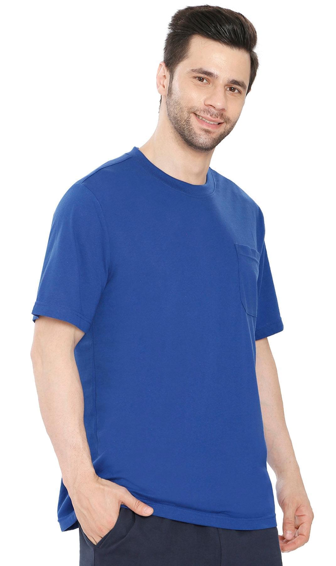 Men's Heavyweight Short Sleeve Crew Neck with Pocket T-Shirt - Silverts 3