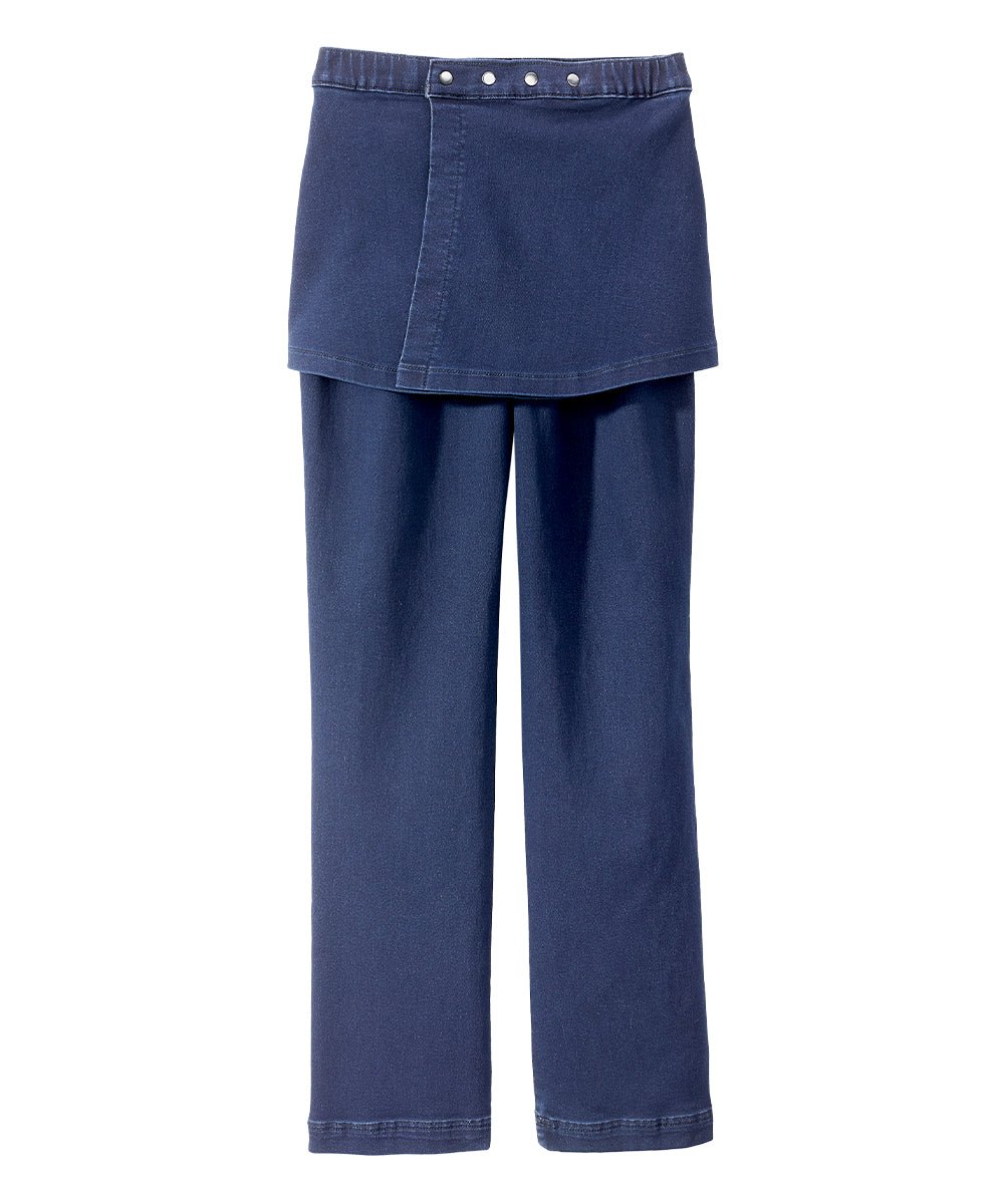 Women's Soft Knit Open Back Jeans - Silverts 4