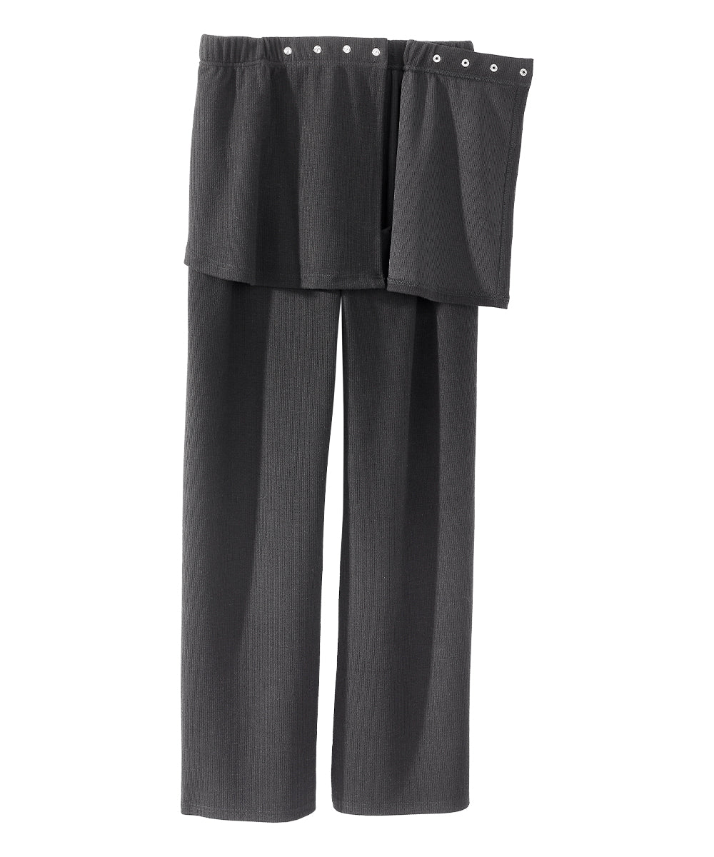 Women's Open Back Soft Ribbed Pants - Silverts 3