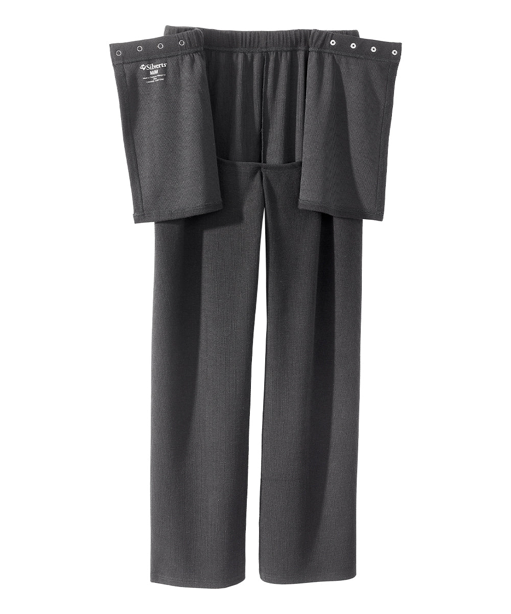 Women's Open Back Soft Ribbed Pants - Silverts 4