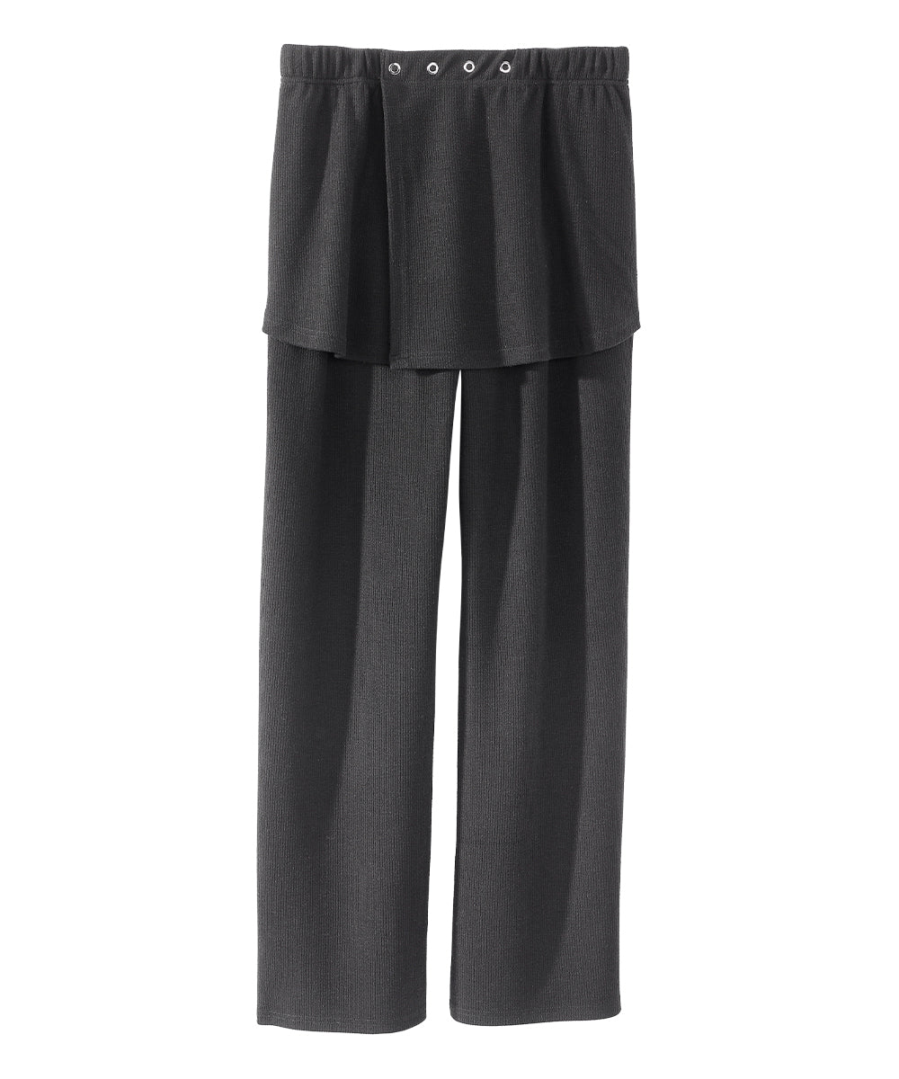 Women's Open Back Soft Ribbed Pants - Silverts 5