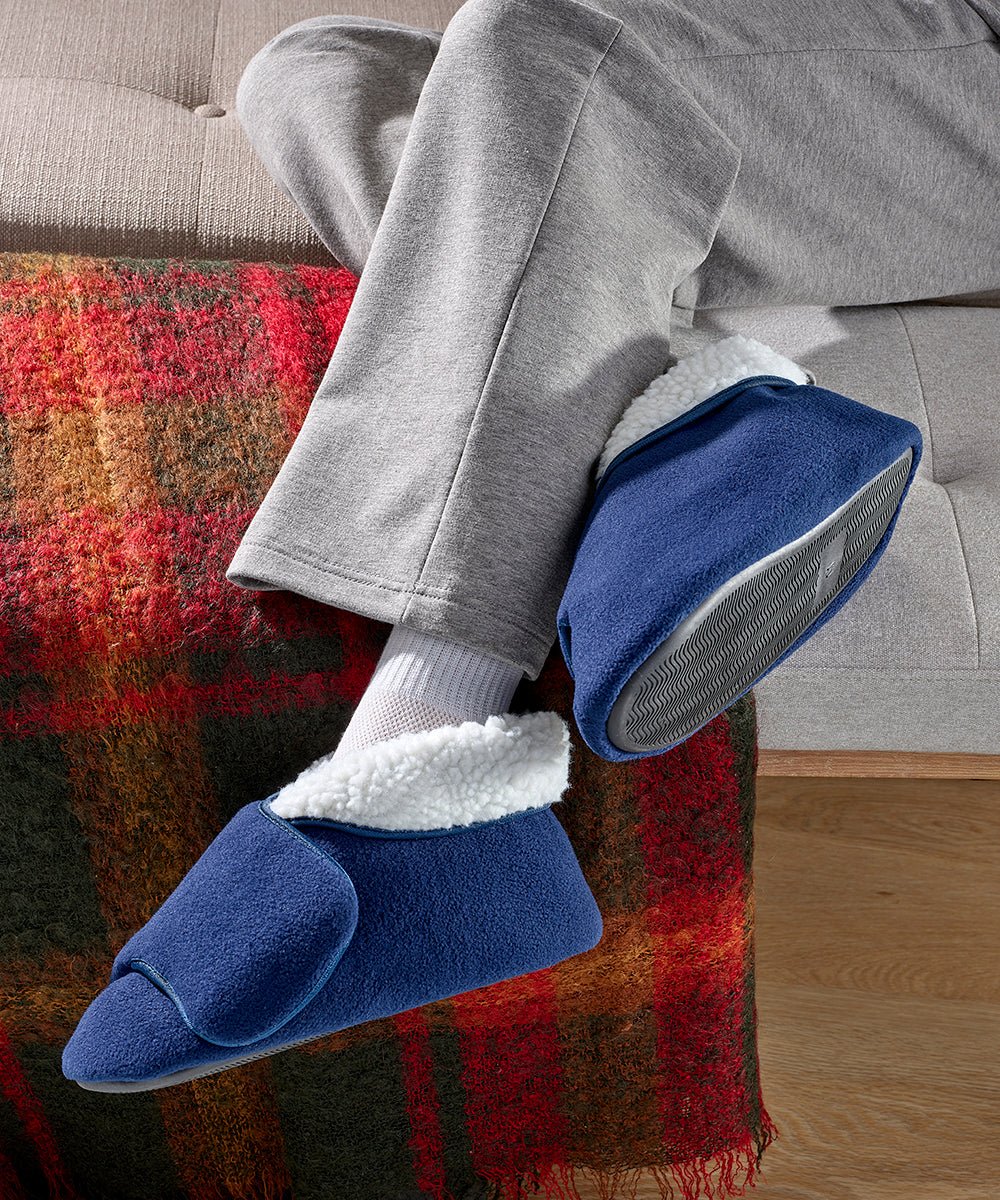 Deep and Wide Diabetic Bootie Slipper Women/Men - Silverts 9