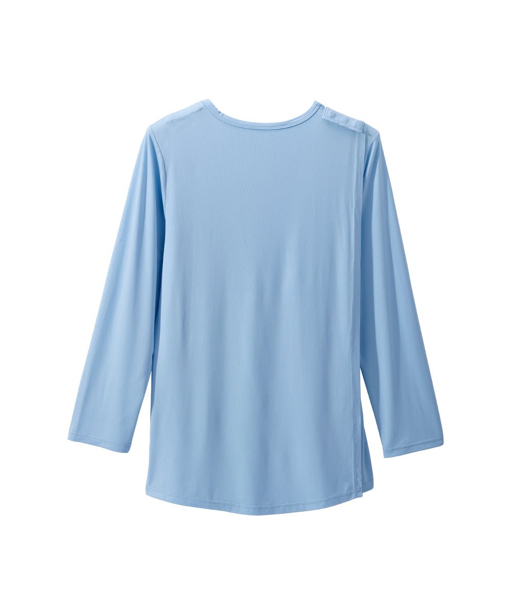 Women's Open Back Embellished Long Sleeve Top - Silverts 5