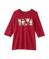 Women's Open Back Seasonal Print Top