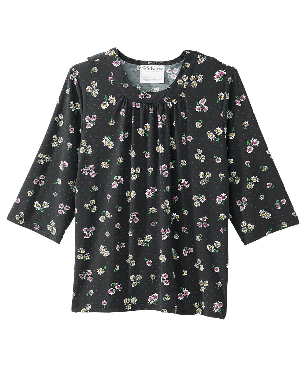 Women's Open Back Shirred Top - Silverts 24