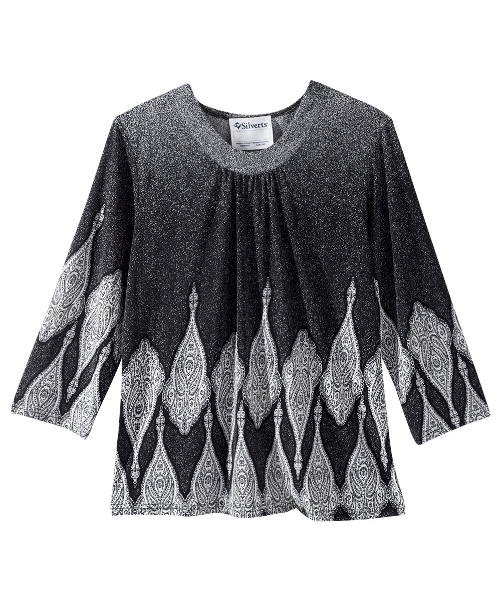 Women's Open Back Shirred Top - Silverts 42
