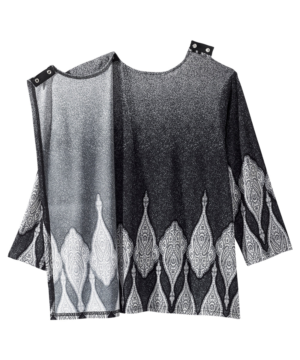 Women's Open Back Shirred Top - Silverts 44