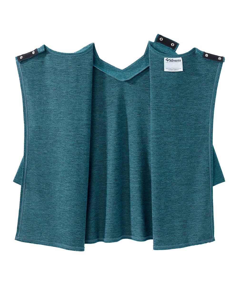 Women's Open Back 3/4 Sleeve Soft Knit Top - Silverts 19