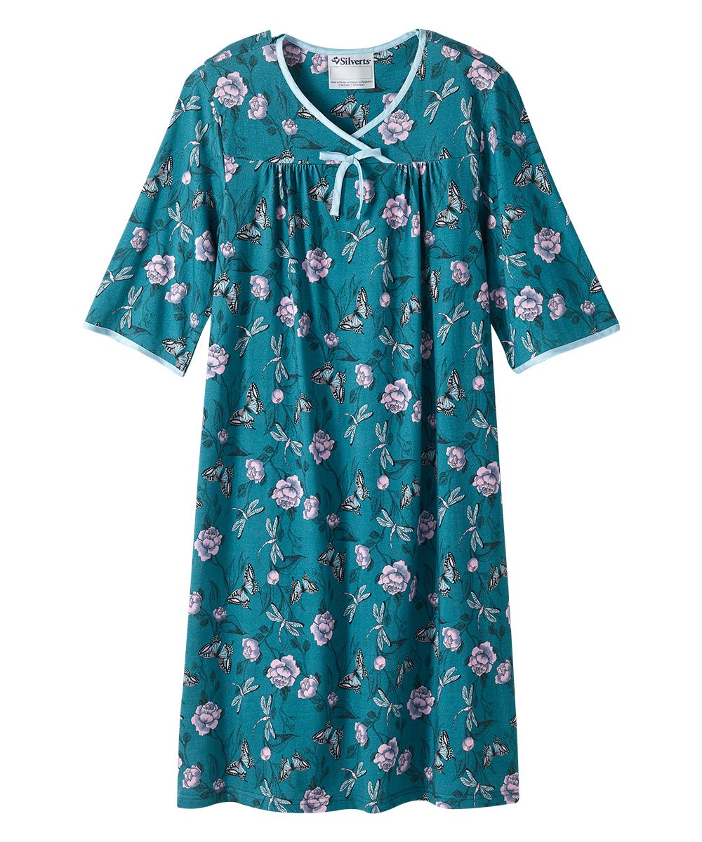 Women's No Peek Hospital & Home Care Gown - Silverts 19