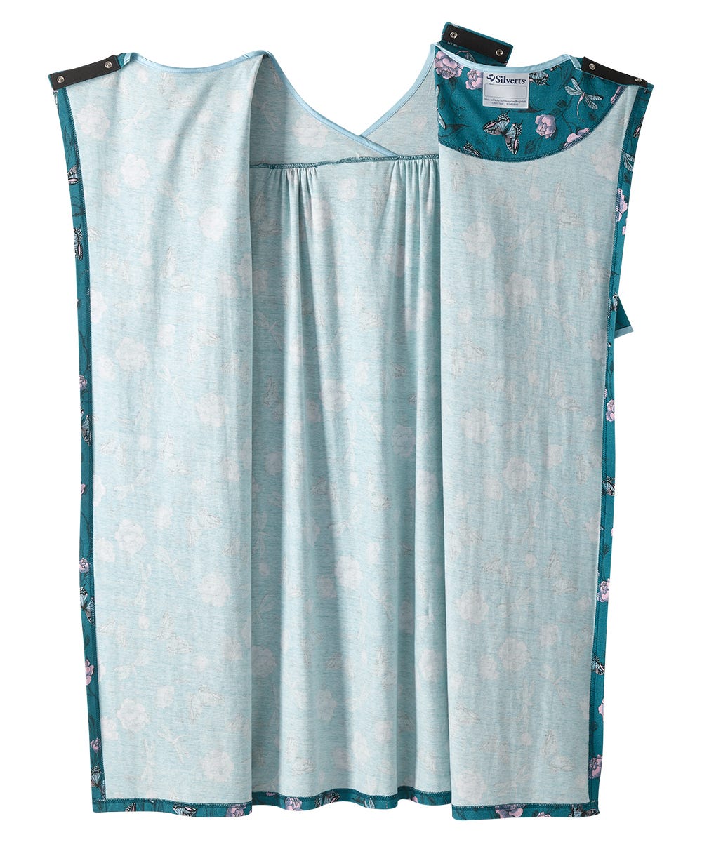 Women's No Peek Hospital & Home Care Gown - Silverts 5