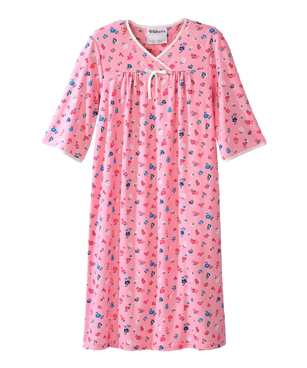 Women's No Peek Hospital & Home Care Gown - Silverts 78