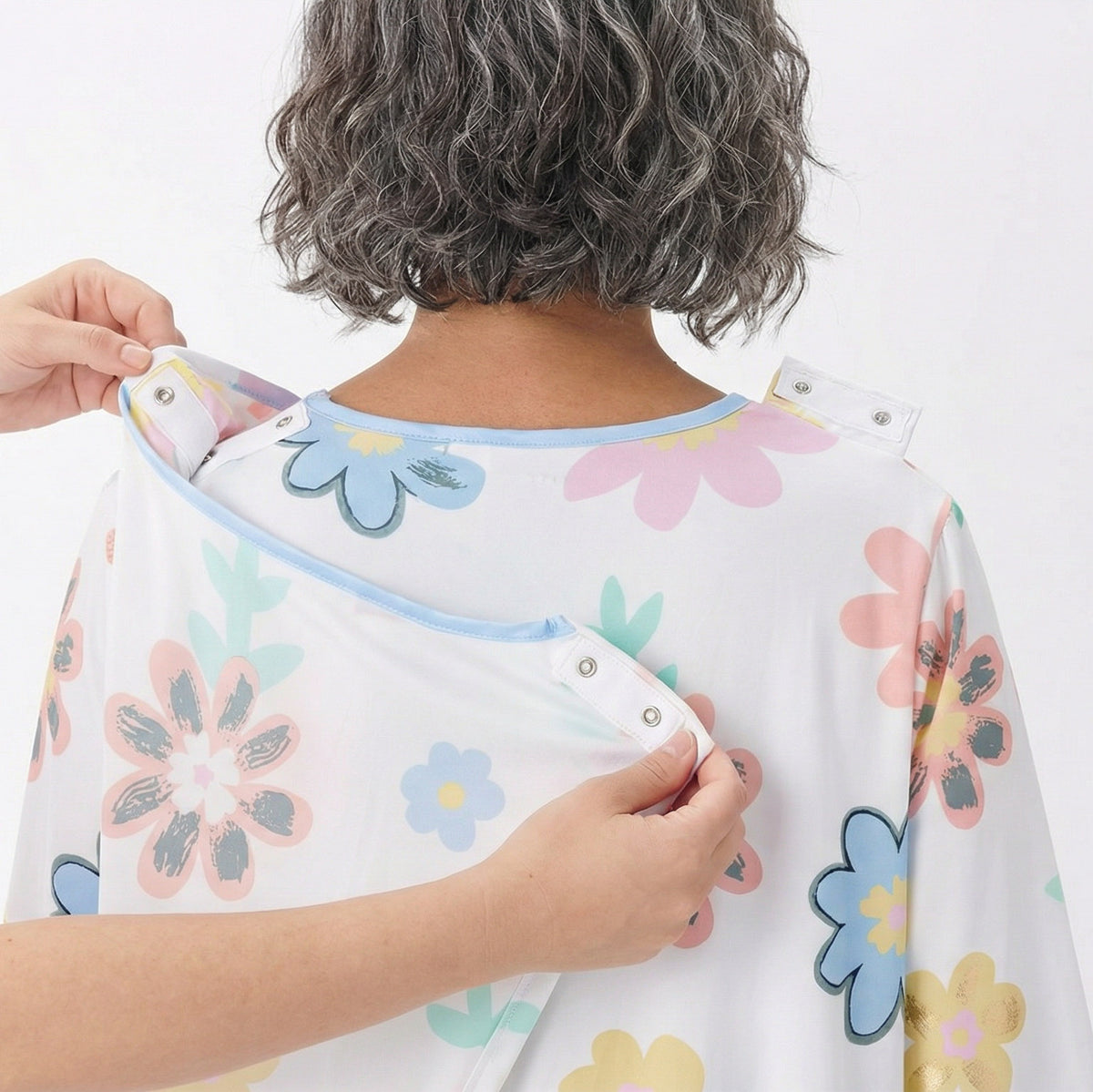 Women's Soft Bow Open Back Nightgown - Silverts 2