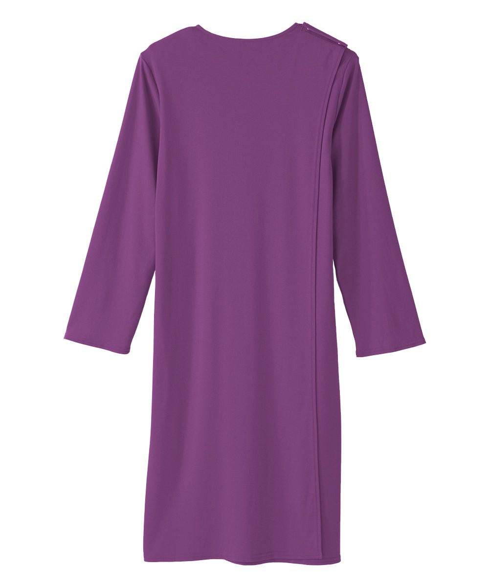 Women's No Peek Hospital & Home Care Gown with Lace Neckline - Silverts 57