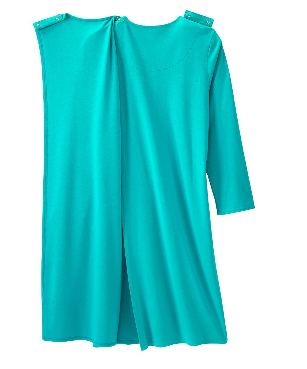 Women's No Peek Hospital & Home Care Gown with Lace Neckline - Silverts 59