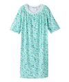 Open Back Knit Nightgown with Lace Trim - Clearance