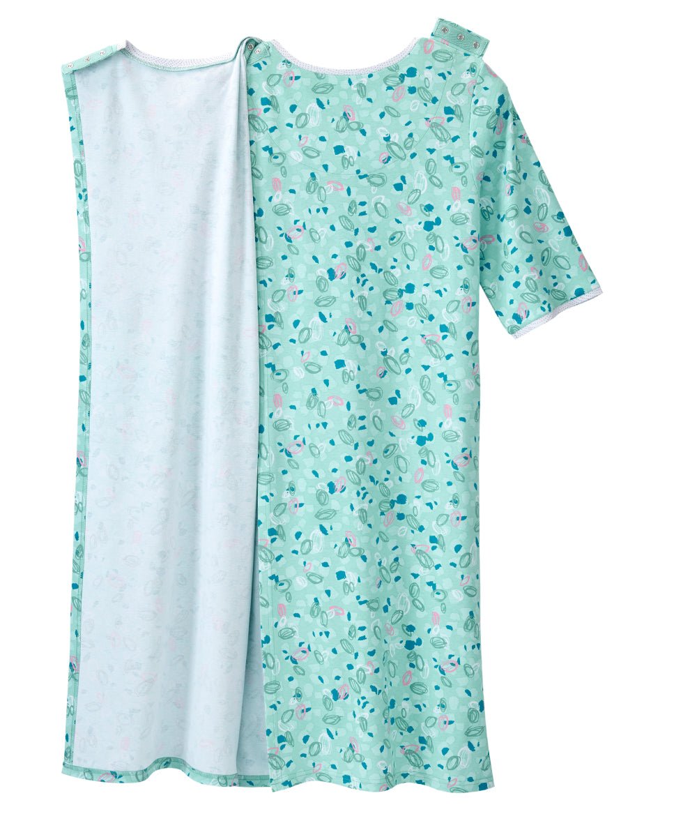 Open Back Knit Nightgown with Lace Trim - Clearance - Silverts 3