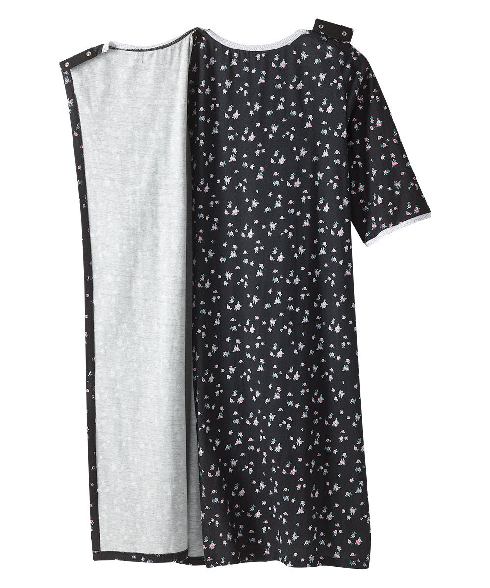Open Back Knit Nightgown with Lace Trim - Clearance - Silverts 16