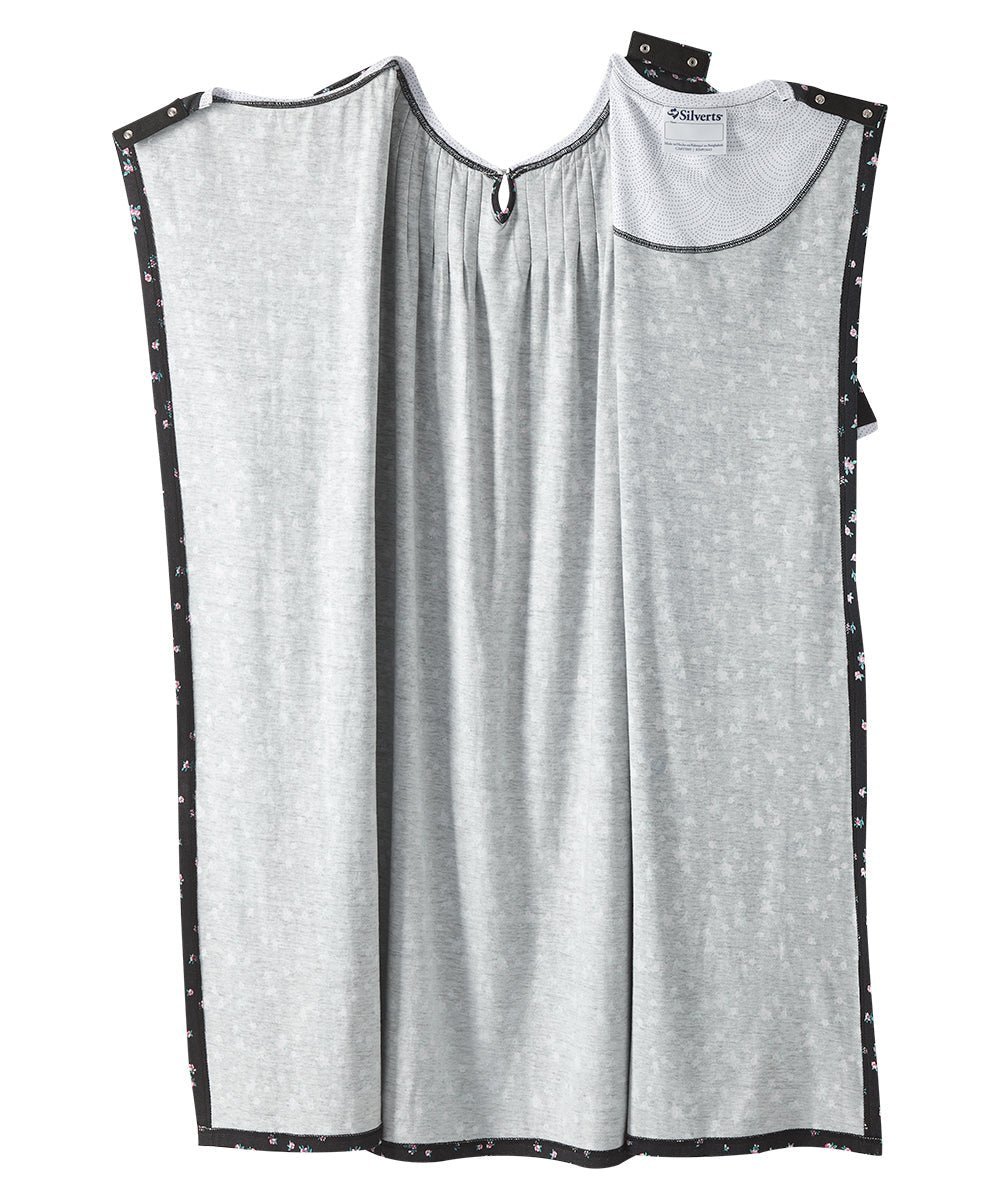 Open Back Knit Nightgown with Lace Trim - Clearance - Silverts 17