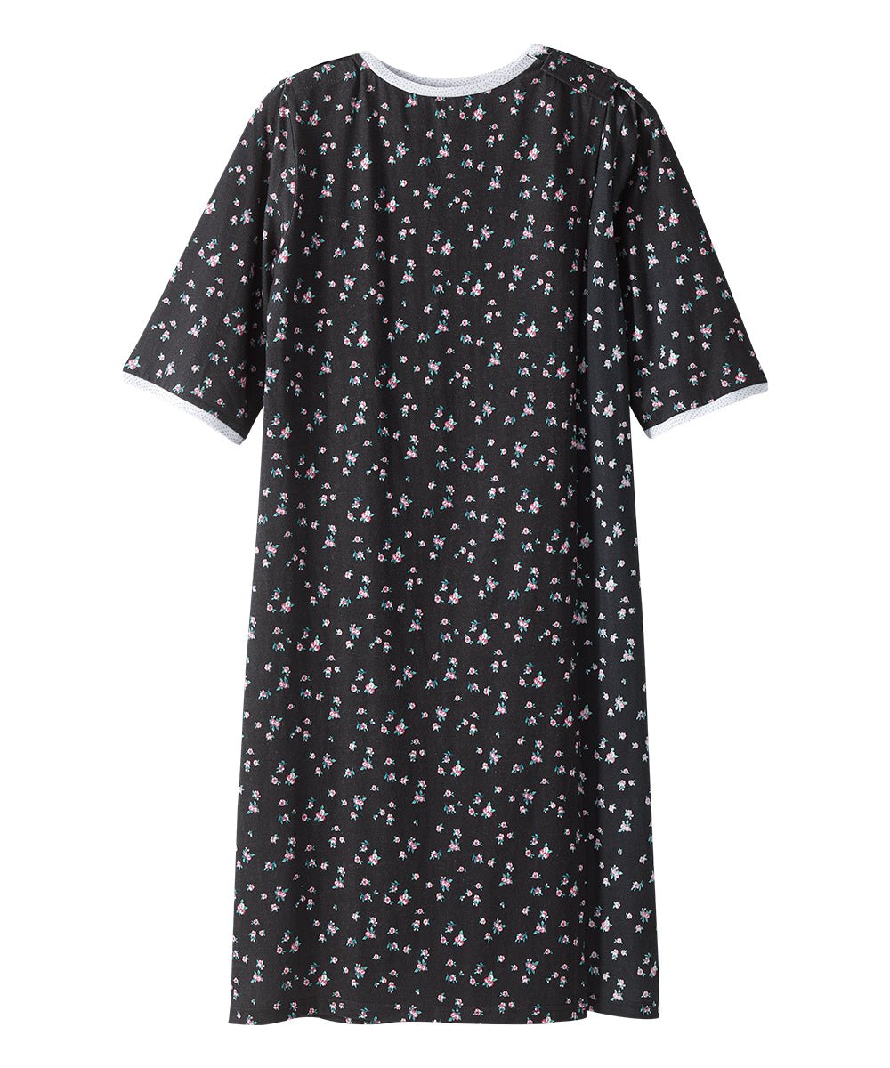 Open Back Knit Nightgown with Lace Trim - Clearance - Silverts 18