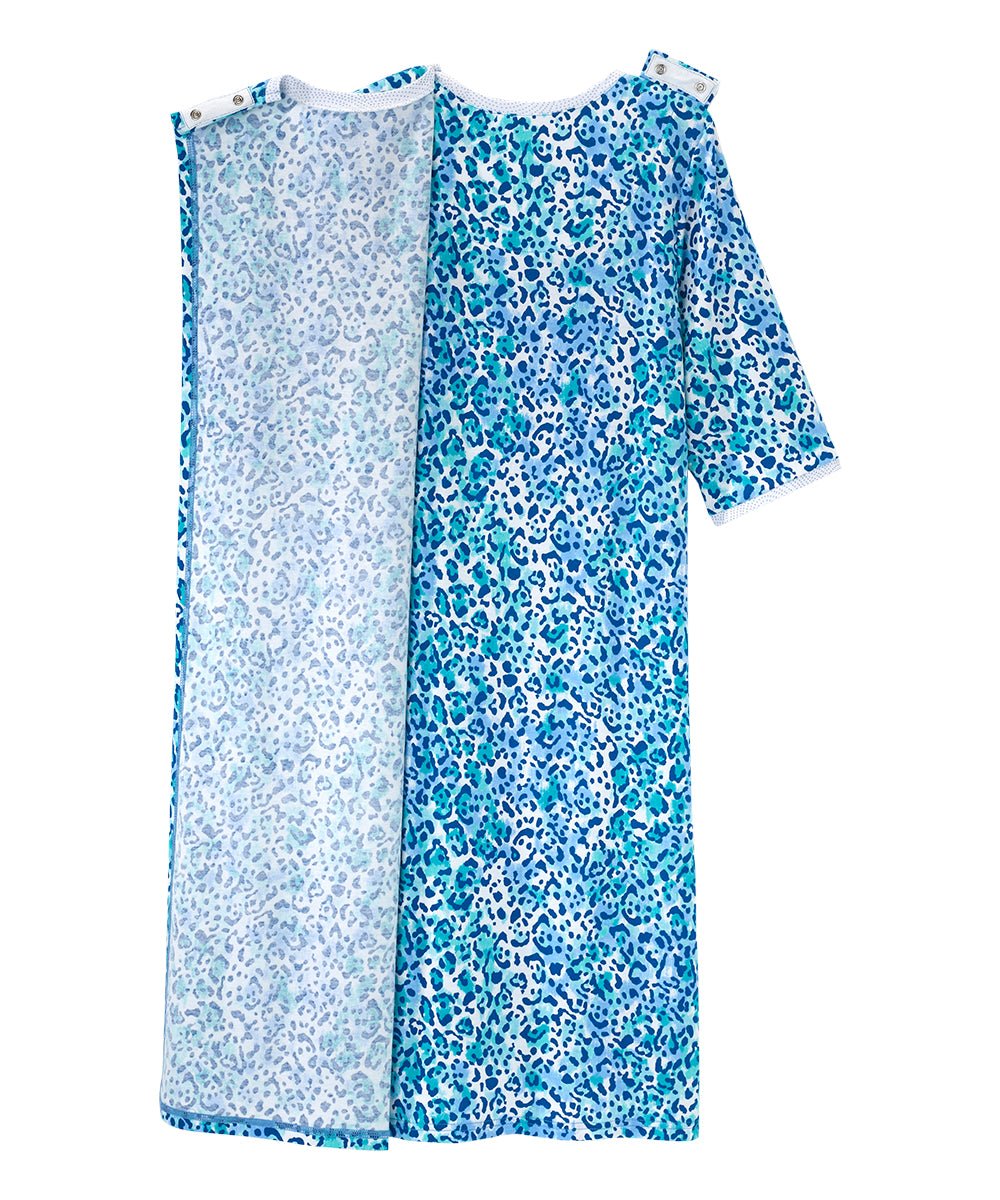 Open Back Knit Nightgown with Lace Trim - Clearance - Silverts 28