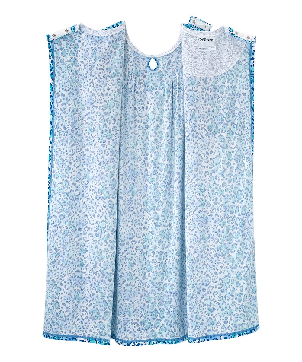 Open Back Knit Nightgown with Lace Trim - Clearance - Silverts 29