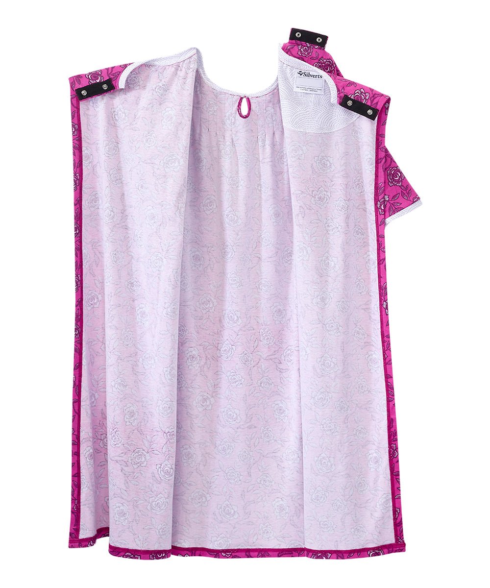Open Back Knit Nightgown with Lace Trim - Clearance - Silverts 37