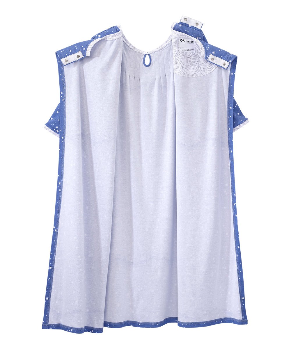 Open Back Knit Nightgown with Lace Trim - Clearance - Silverts 45