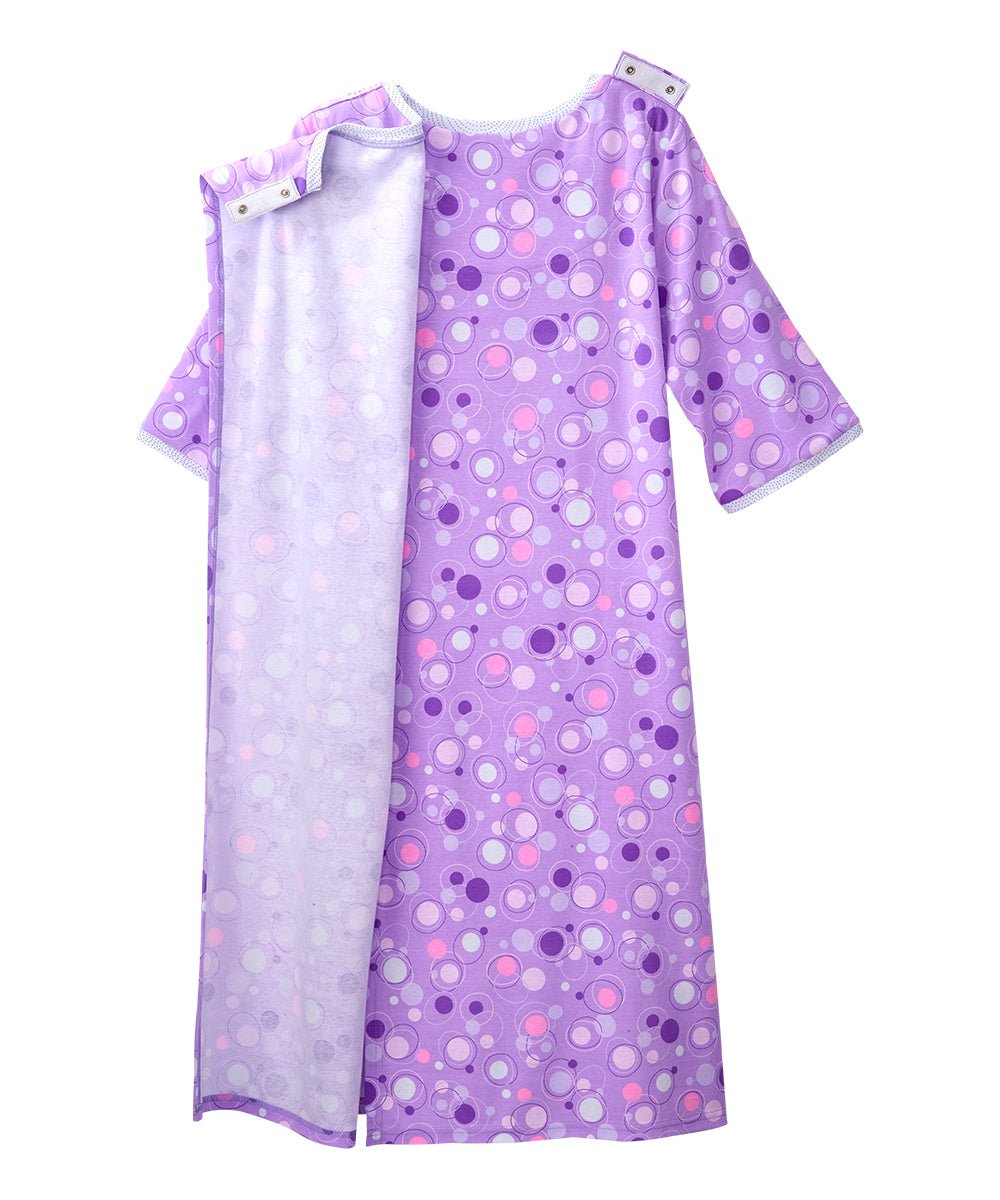 Open Back Knit Nightgown with Lace Trim - Clearance - Silverts 48