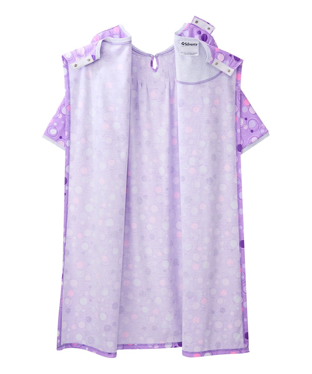 Open Back Knit Nightgown with Lace Trim - Clearance - Silverts 49