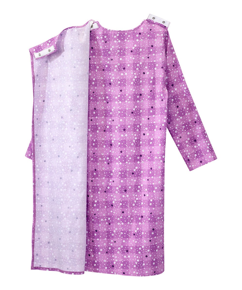 Women's No Peek Open Back Flannel Nightgown - Silverts 42