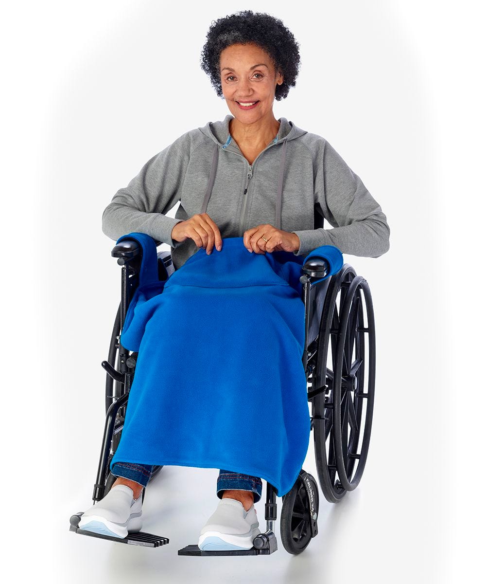 Women's & Men's Stay On Wheelchair Blanket - Silverts 3