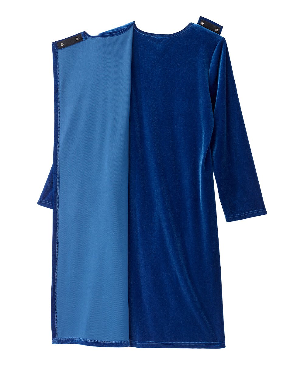 Women's Open Back Velvet Dress - Silverts 12