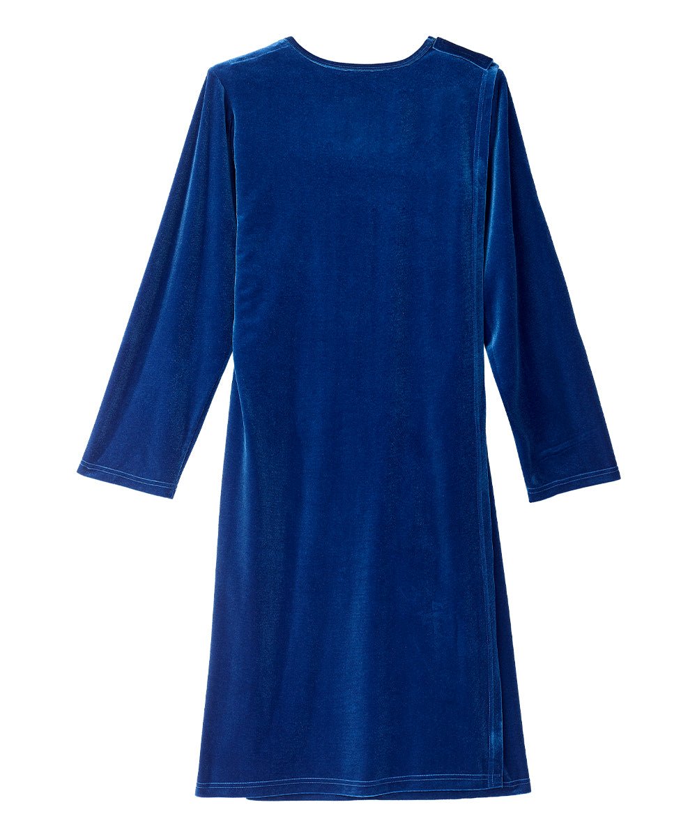 Women's Open Back Velvet Dress - Silverts 14