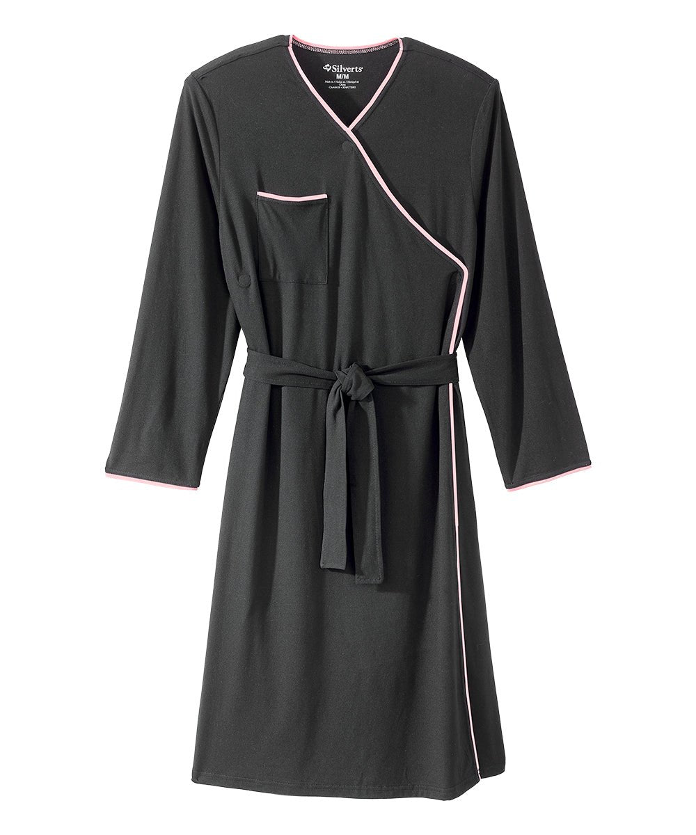 Women's Buttery Soft Open Front Nightgown/Robe - Silverts 7