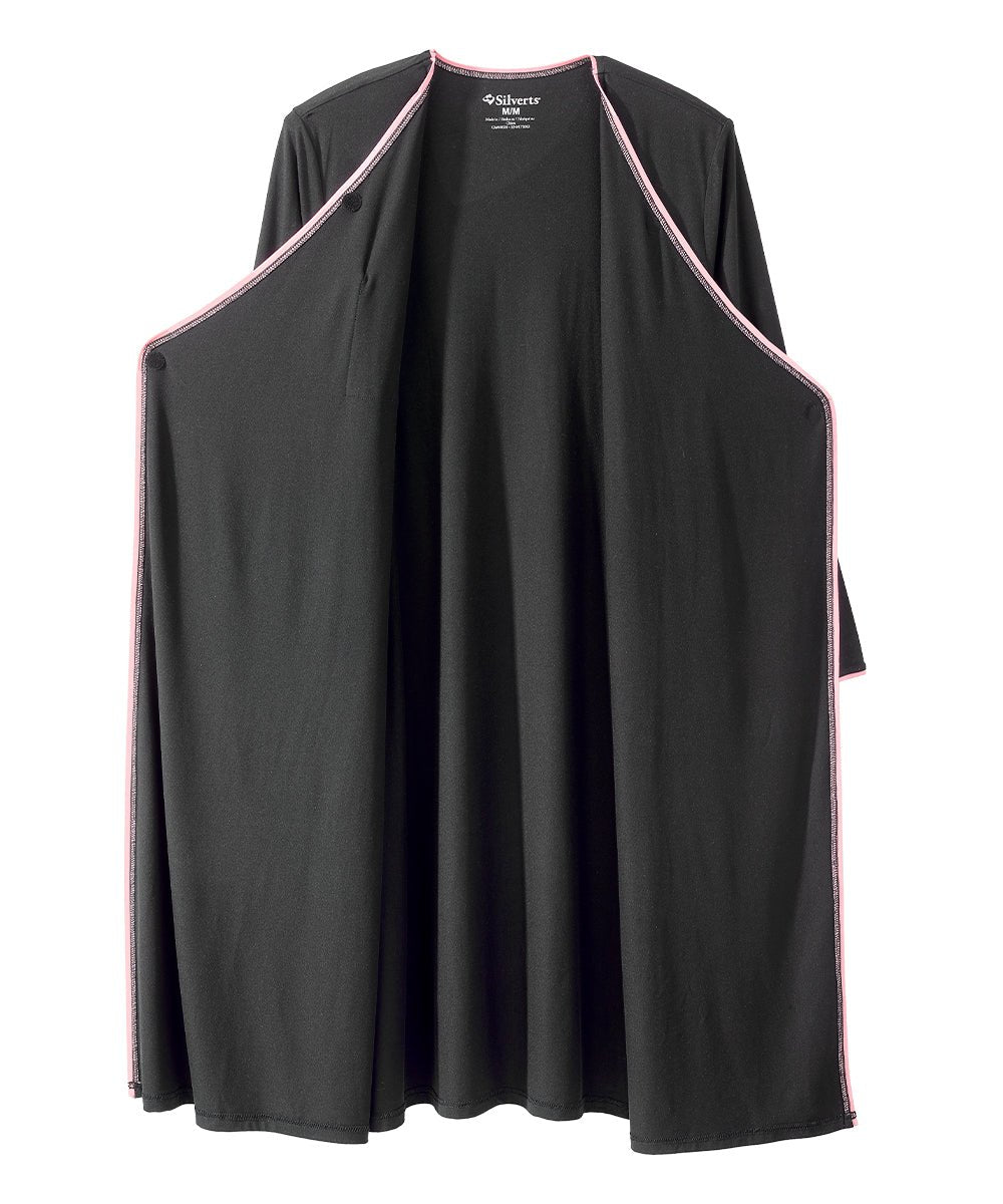 Women's Buttery Soft Open Front Nightgown/Robe - Silverts 9