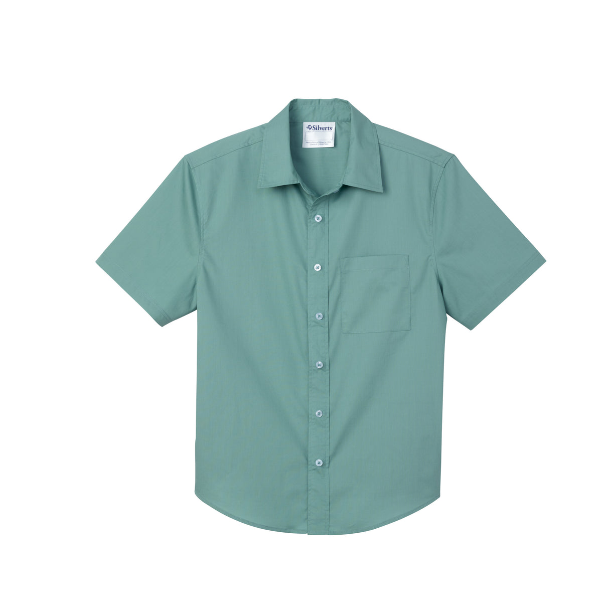 Magnetic Buttons Men's Short Sleeve Shirt - Silverts 19