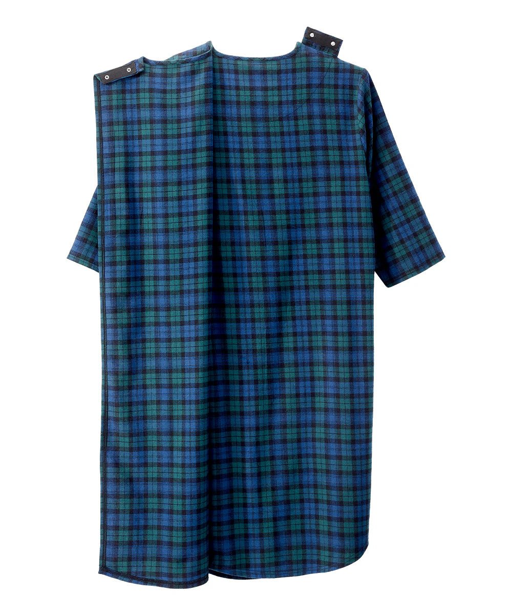 Men's Flannel Hospital & Home Care Gown - Silverts 8